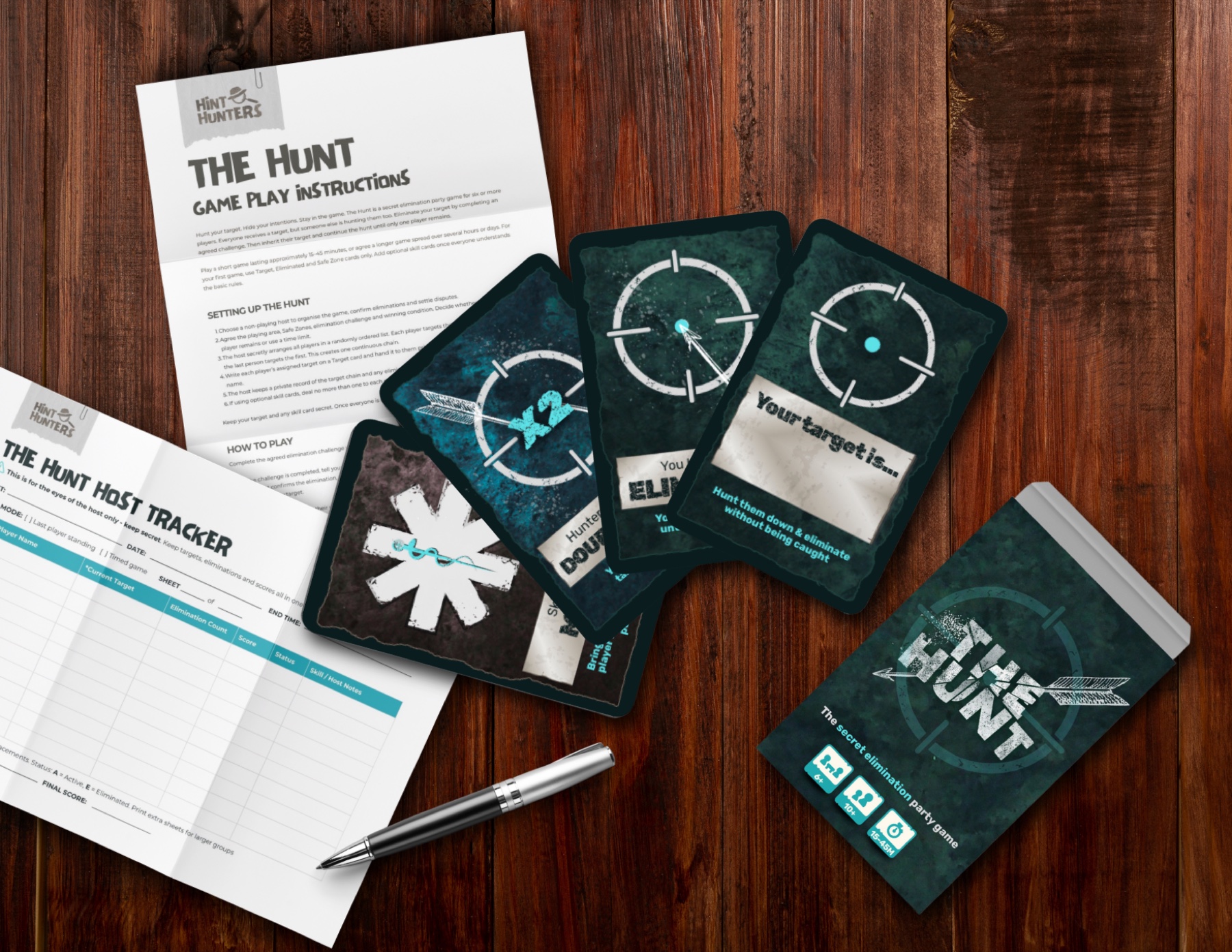 The Hunt printable game contents preview